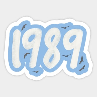 1989 Brush Stroke Sticker